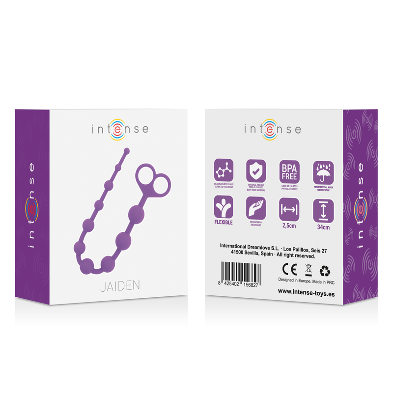 Intense Anal Toys Jaiden Anal Beads Lilac - 5