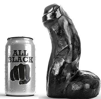 All Black Realistic Dong 17 CM