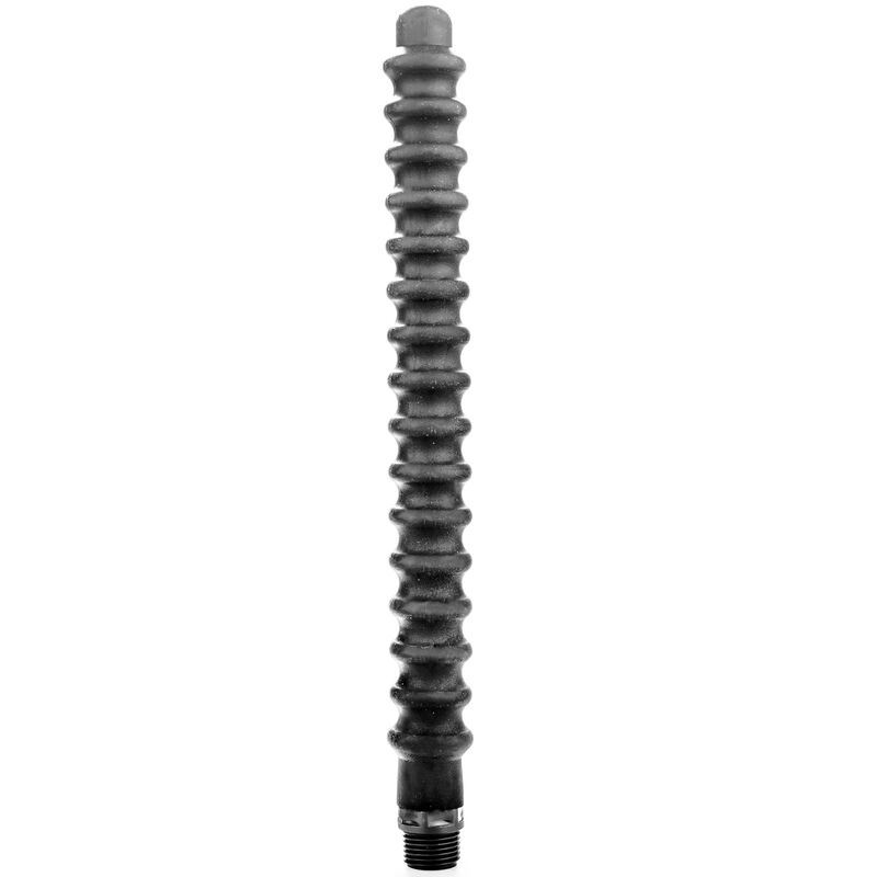 All Black Mega Ripple Shower Anal Silicone 28 5 CM