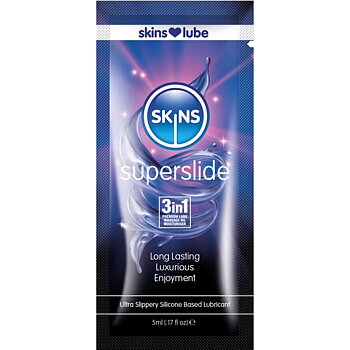 Skins Superslide Silicone Based Lubricant Single Dose 5 Ml