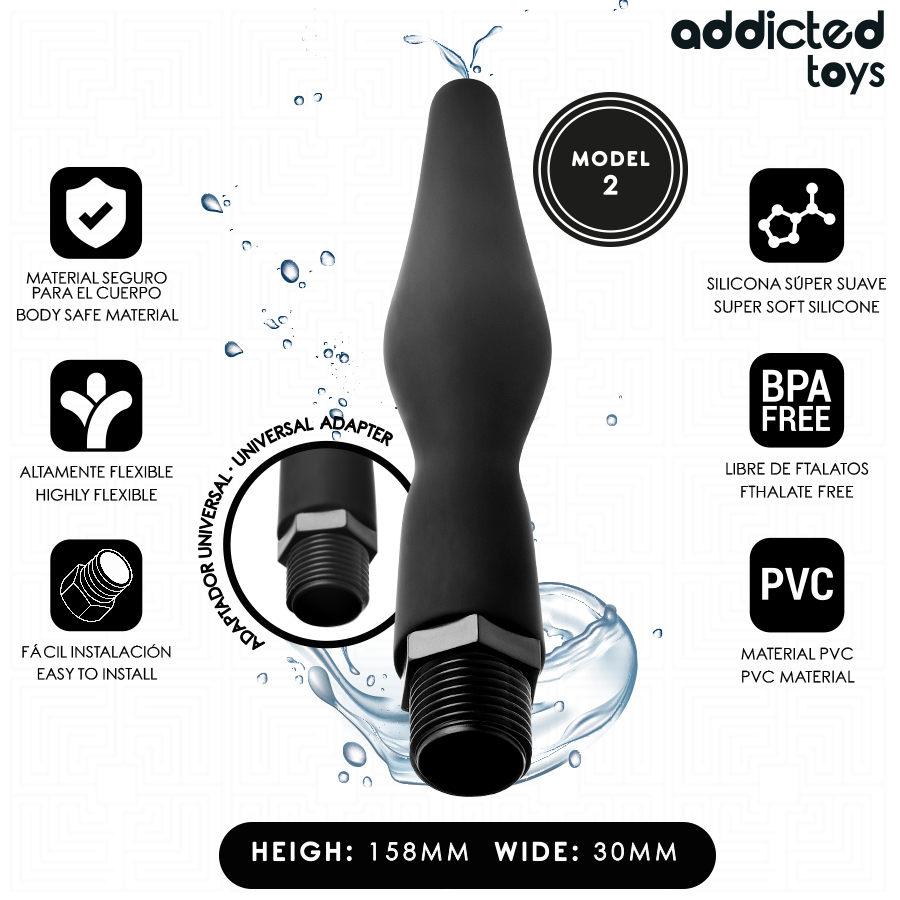 Addicted Toys Anal Cleaner With Adapter