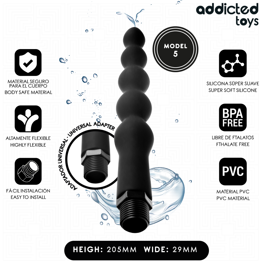 Addicted Toys Anal Cleaner With Adapter