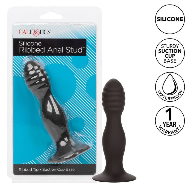 Calexotics Ribbed Anal Stud - 2