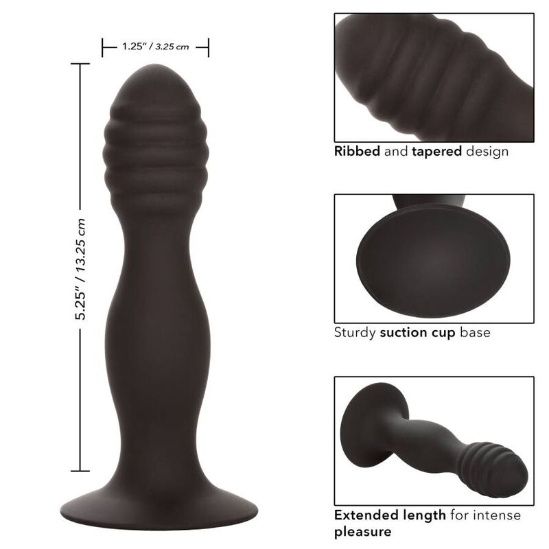 Calexotics Ribbed Anal Stud - 3