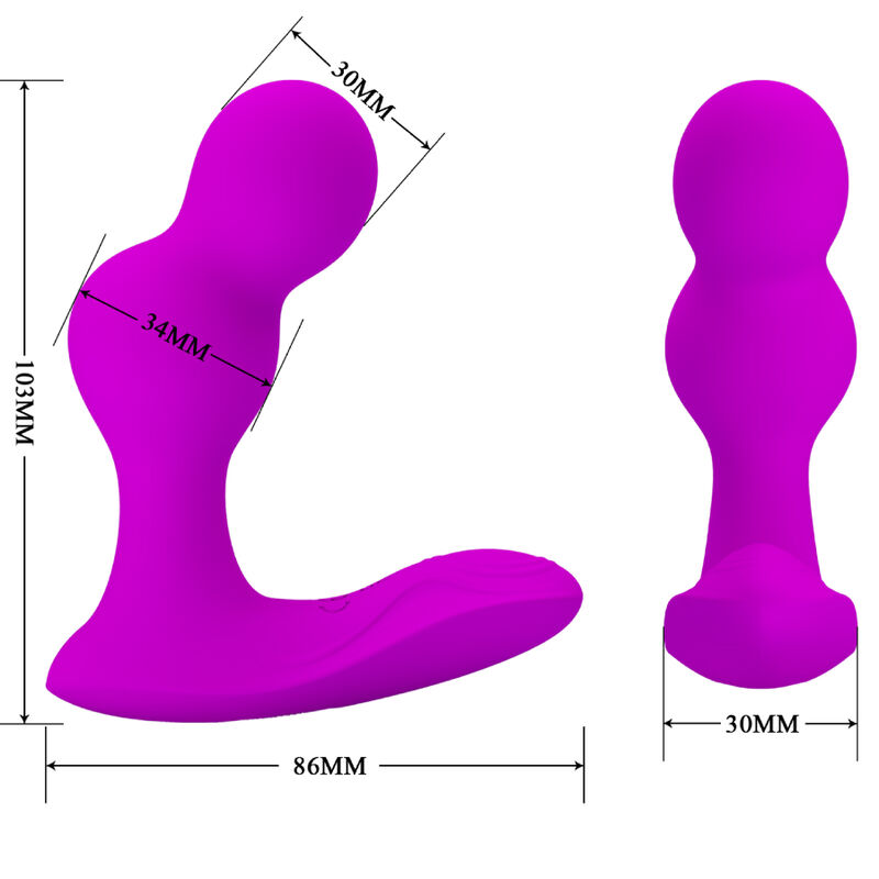 Anal Toys Pretty Love Terrance Anal Vibrator Massager With Remote Control - 5