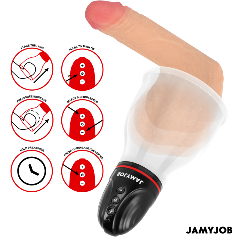 Jamyjob Xpand Lite Automatic Testicle Pump 3 Suction Levels - 3