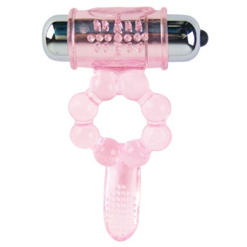 Baile For Him Silicone Ring 10 Tongue Rhythms With Vibration - 3