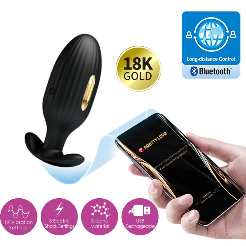 APP Pretty Love Jefferson APP Controlled Anal Plug - 2