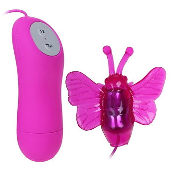 Baile Stimulating Cute Secret Butterfly Stimulator Vibrator 12V
