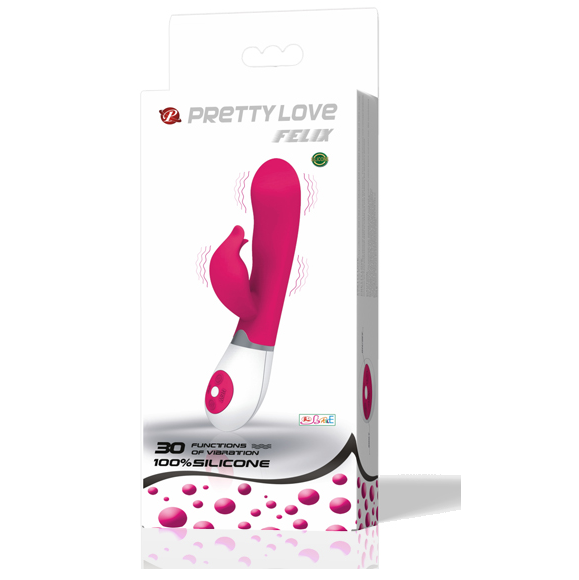 High Tech Pretty Love Flirtation Vibrator With Felix Stimulator - 2