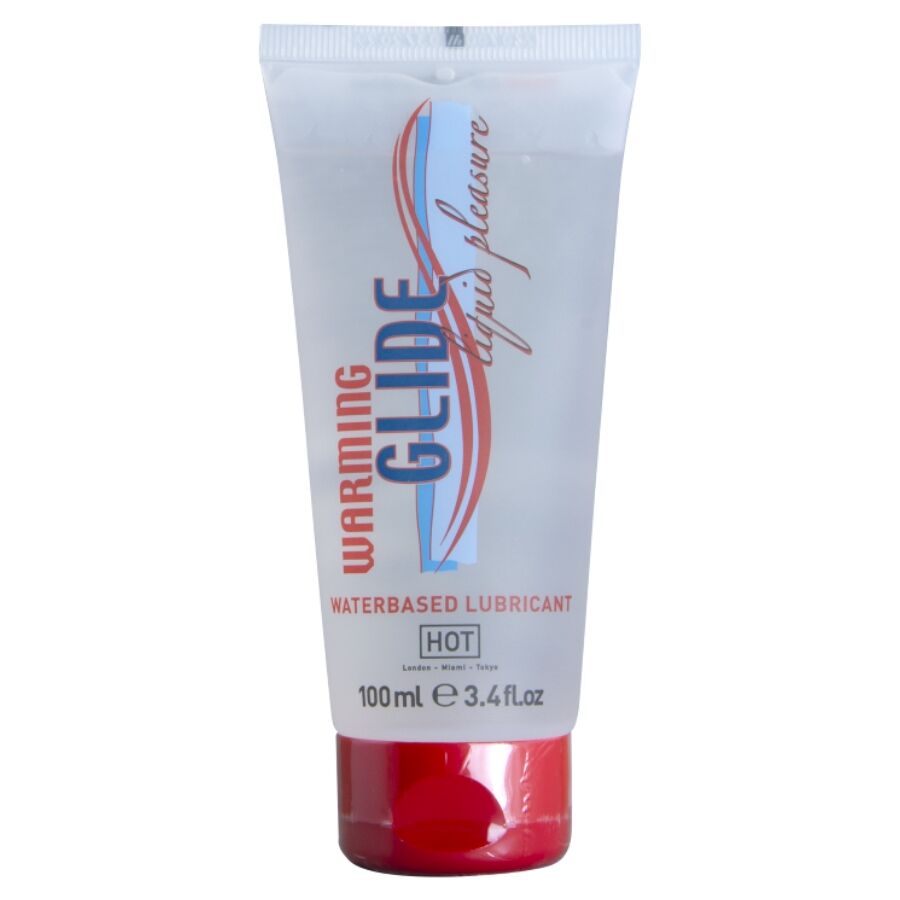 Hot Warming Glide Liquid Pleasure Waterbased Lubricant 100 Ml