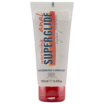 Hot Anal Superglide Warming Liquid Pleasure Waterbased Lubricant 100 Ml