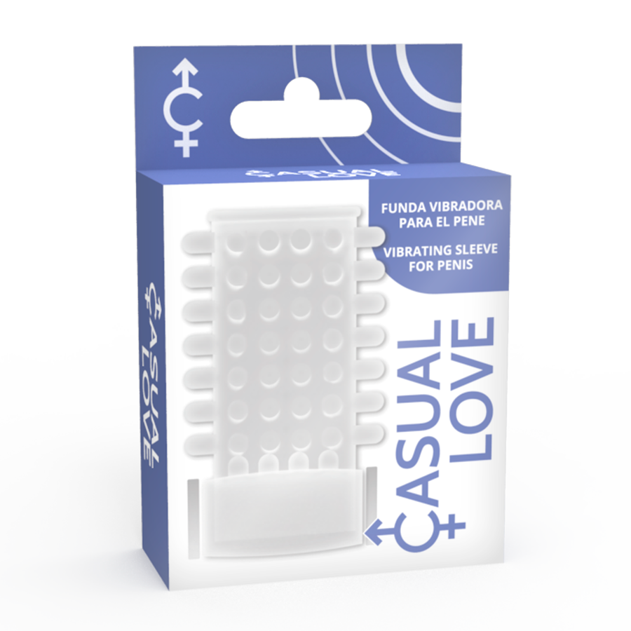 Casual Love Ring Vibrating Sleeve - 10