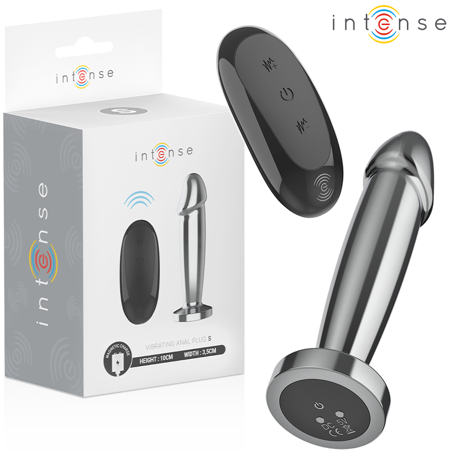 Intense Anal Toys Anal Plugg 10 Vibrations Metal Dildo With Fjärrstyrd