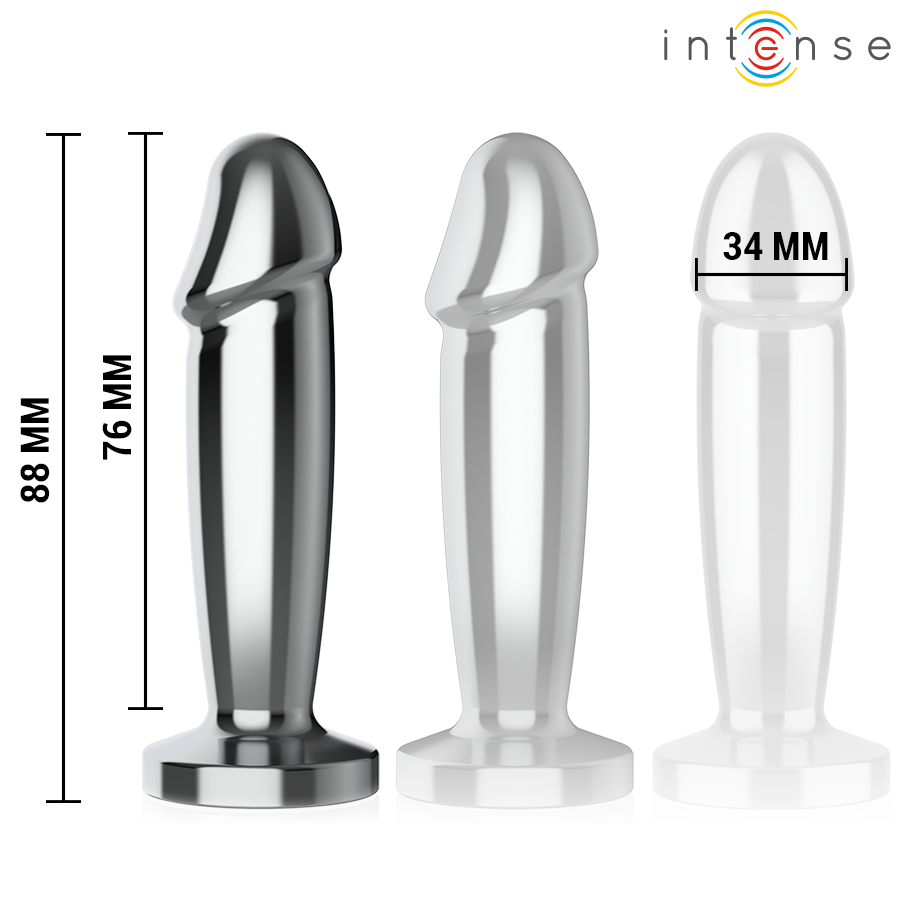 Intense Anal Toys Anal Plugg 10 Vibrations Metal Dildo With Fjärrstyrd - 5