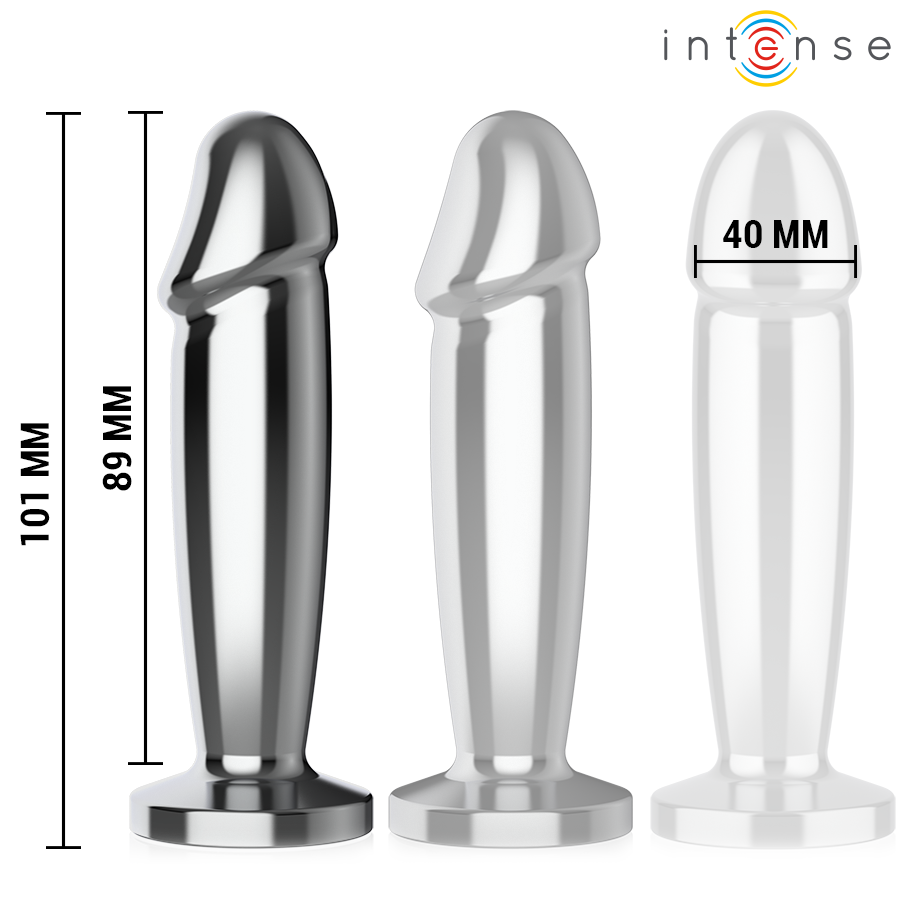 Intense Anal Toys Anal Plugg 10 Vibrations Metal Dildo With Fjärrstyrd - 8