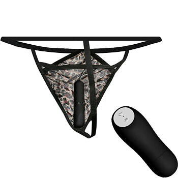 Baile Stimulating Thong With Vibrating Bullet And Remote Control