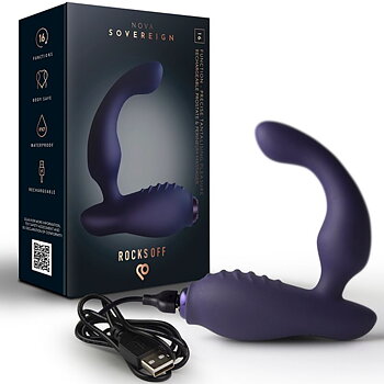Rocks Off Nova Sovereign Rechargeable Prostate Perineum Massager 16 Function