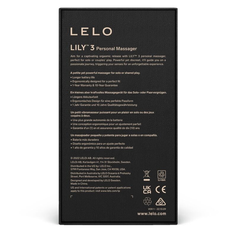 Lelo Lily 3 Personal Vibrator Aqua - 6