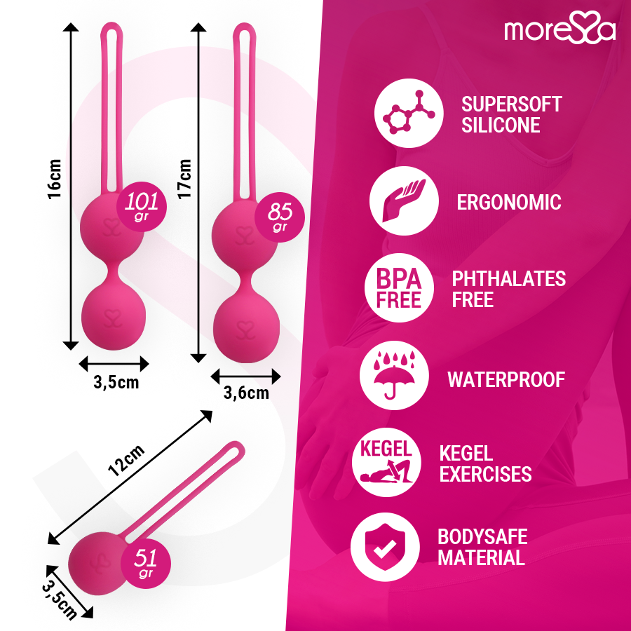 Moressa Osian Set Premium Silicone Osian One 51 g Osian Two 101 g Osian Three 85 g - 4