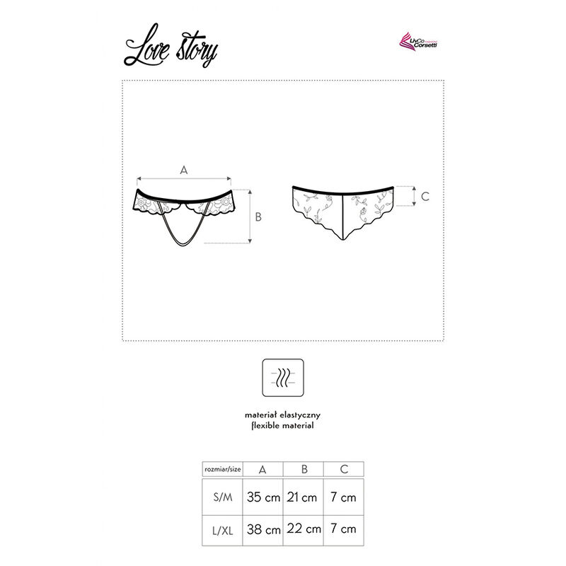 Livco Corsetti Love Story Panty Crotchless - 6