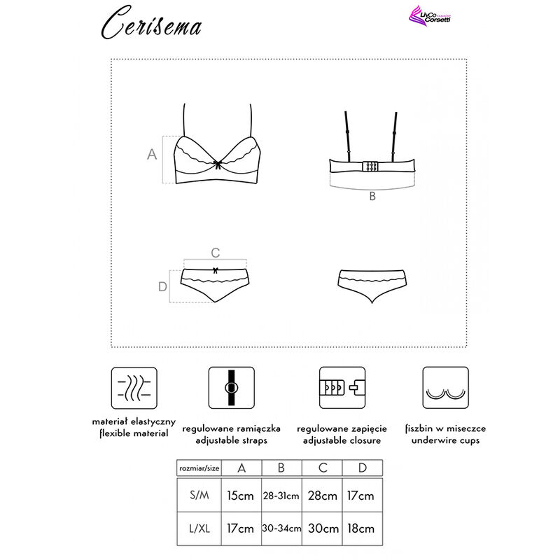Livco Corsetti Cerisema Bra Panty Coral - 6
