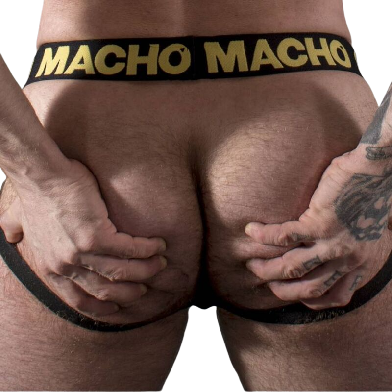 Macho Leather Jockstrap Gul