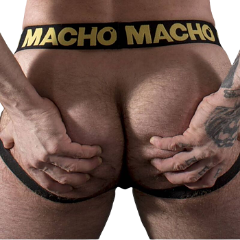 Macho Leather Jockstrap Gul