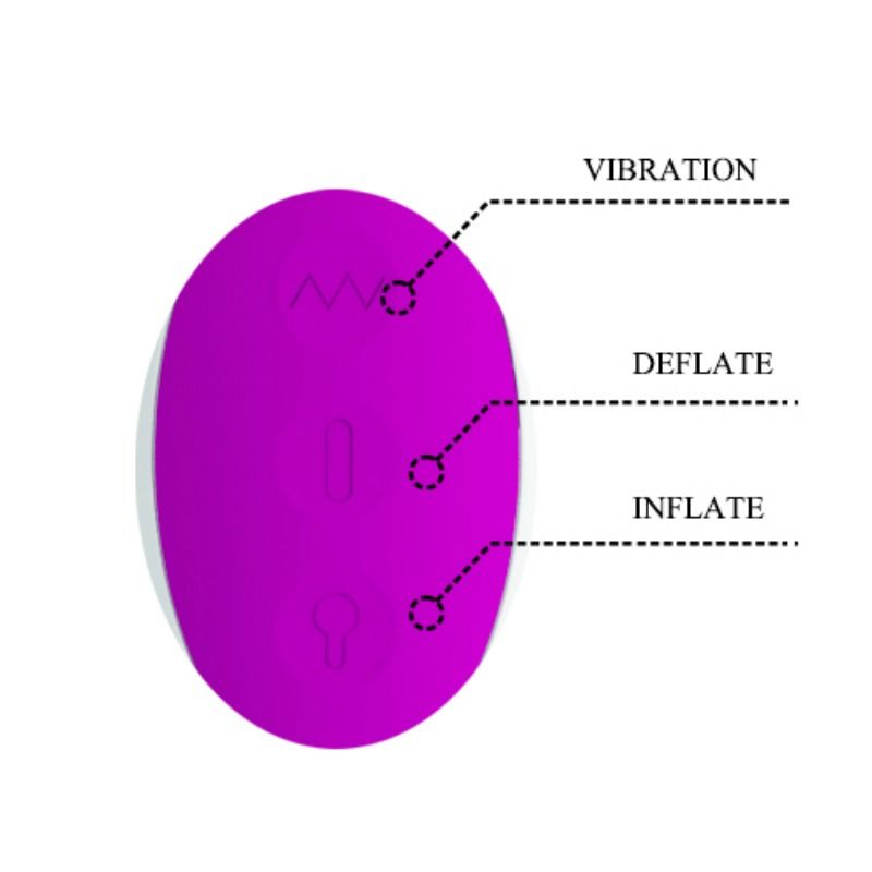 High Tech Pretty Love Dempsey Rechargeable Inflatable Vibrator - 5