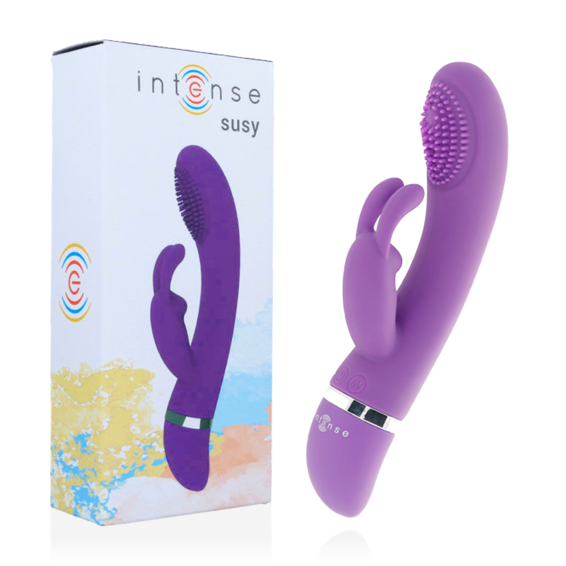 Intense High Tech Susy Silicone Rabbit Lilac Oscillating Vibrator - 2