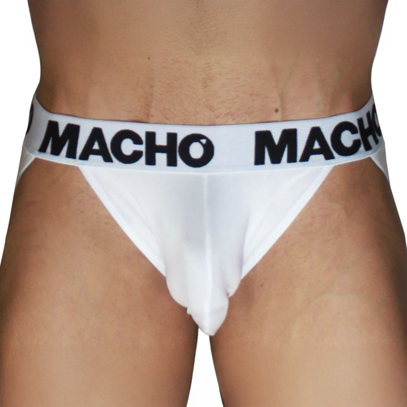 Macho Jock Enfärgad Vit