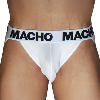 Macho Jock Enfärgad Vit