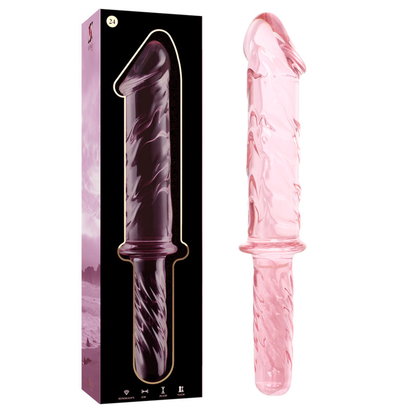 Nebula Model 24 Dildo Borosilicate Glass Clear 28,5 cm - 3