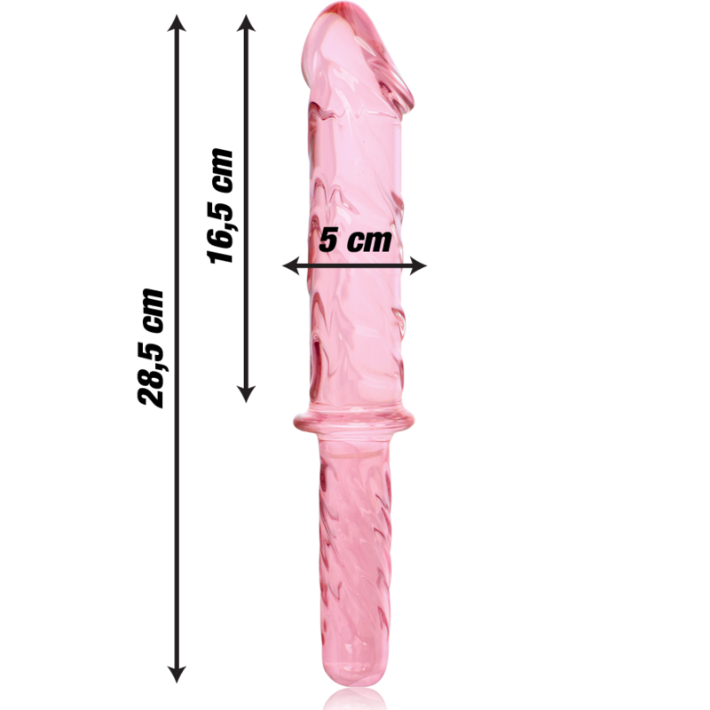 Nebula Model 24 Dildo Borosilicate Glass Clear 28,5 cm - 4
