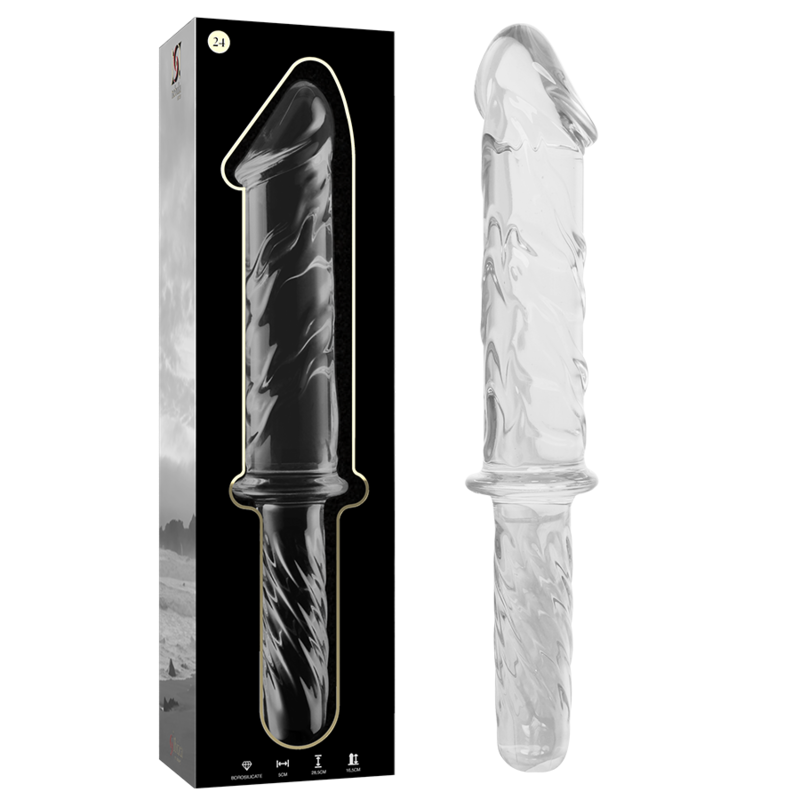 Nebula Model 24 Dildo Borosilicate Glass Clear 28,5 cm - 6