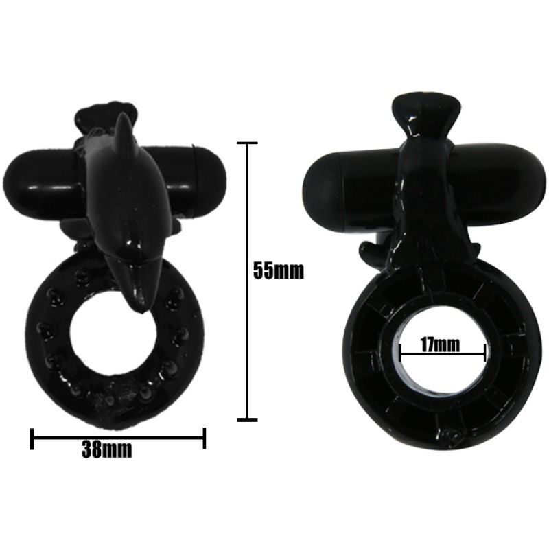 Baile For Him Sweet Ring With Clitoris Stimulator Dolphin - 3