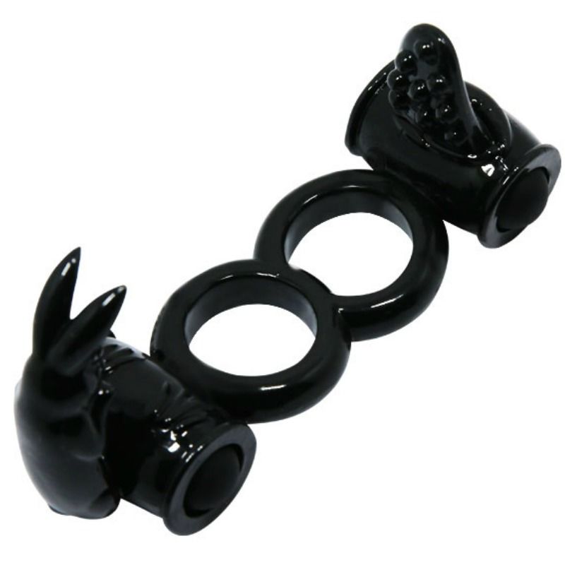 Baile For Him Sweet Ring Double Ring With Double Rabbit