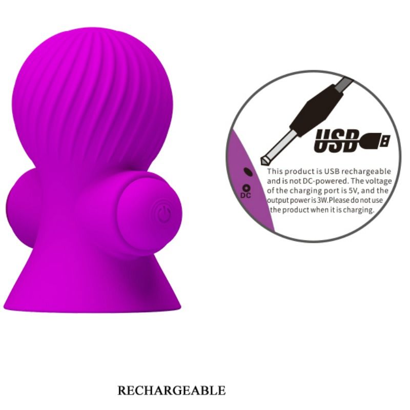 Fun Toys Pretty Love Nipple Stimulators 12M Lilac Vibration - 5