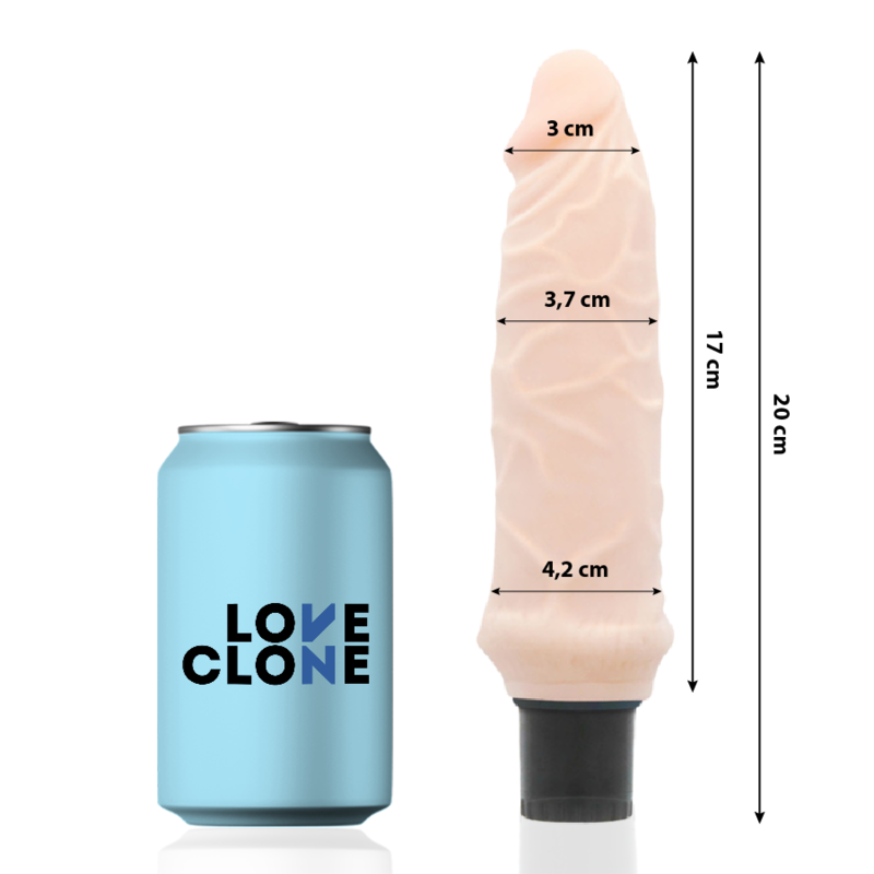 Loveclone Ivar Self Lubrication Vibrator 20 Cm O 3 7 Cm - 2