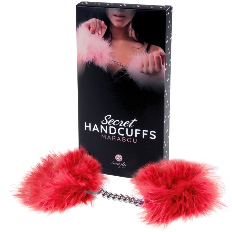 Secretplay Fetish Marabou Handcuffs - 7