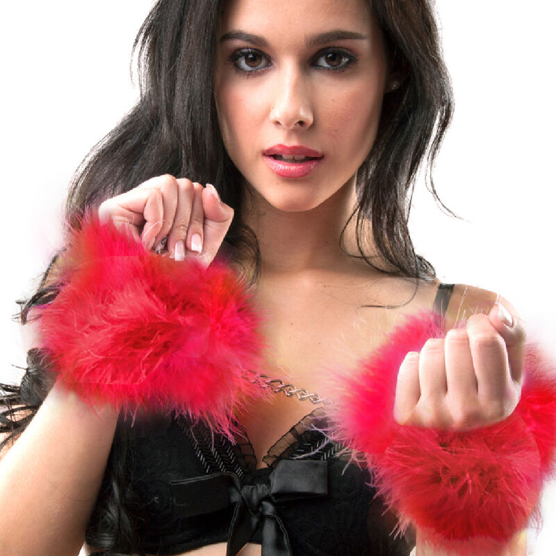 Secretplay Fetish Marabou Handcuffs - 6