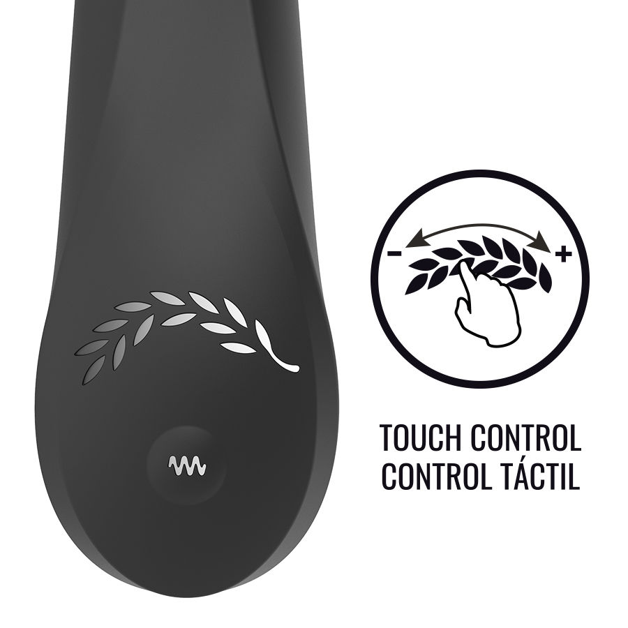 Black Silver Kean Vibrator Touch Control - 3
