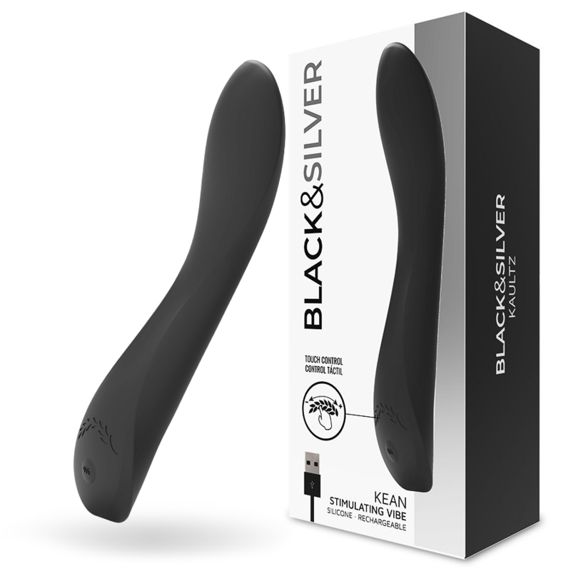 Black Silver Kean Vibrator Touch Control - 2