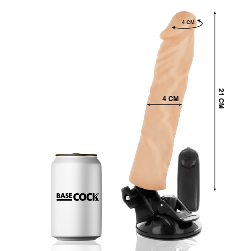 Basecock Realistic Vibrator Remote Control 21 CM O 4 CM - 2