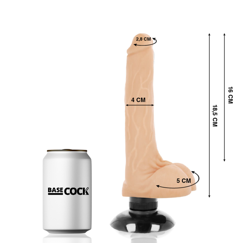 Basecock Realistic Vibrator 2 18 5 CM O 4 CM - 2