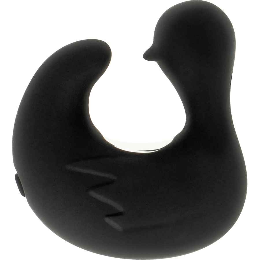 Black Silver Duckymania Rechargeable Silicone Stimulating Thimble - 4