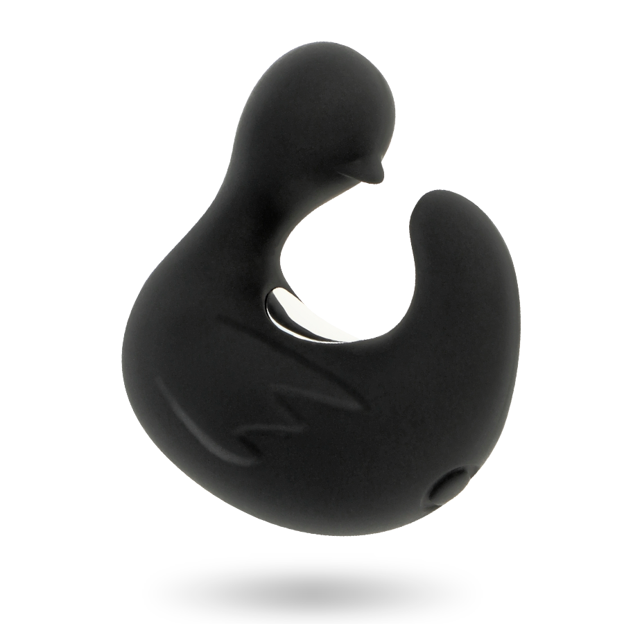 Black Silver Duckymania Rechargeable Silicone Stimulating Thimble - 5