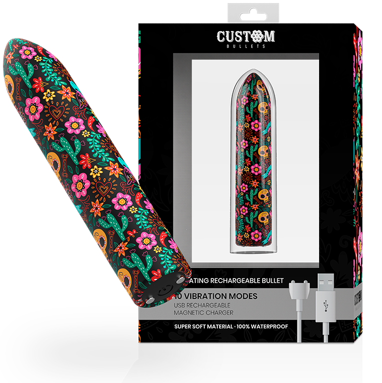 Custom Bullets Rechargeable Skull Magnetic 10 Intensities