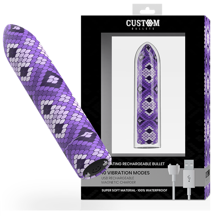 Custom Bullets Rechargeable Snake Magnetic 10 Intensities