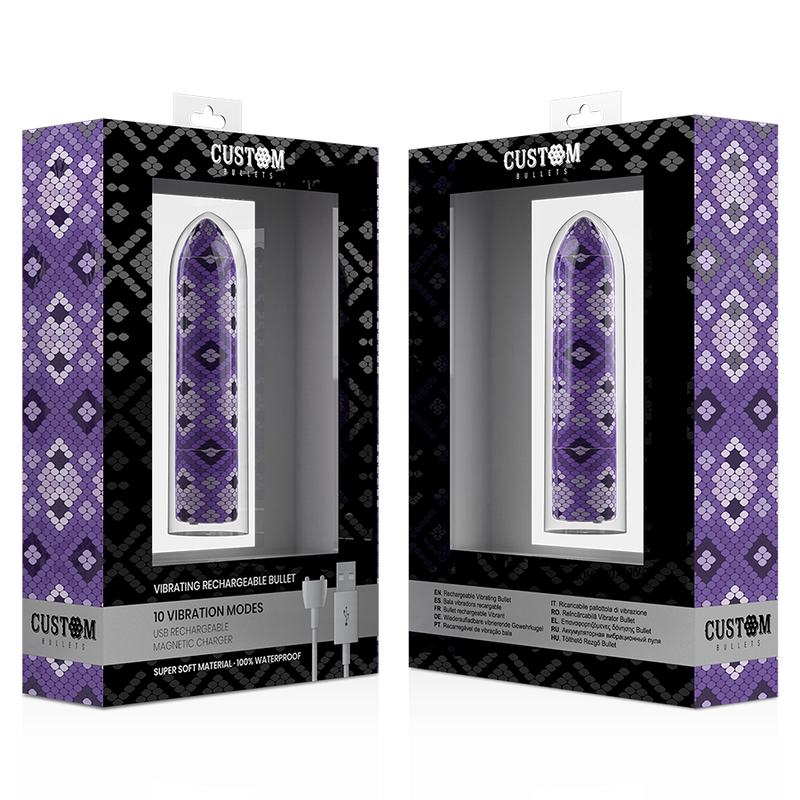 Custom Bullets Rechargeable Snake Magnetic 10 Intensities - 4